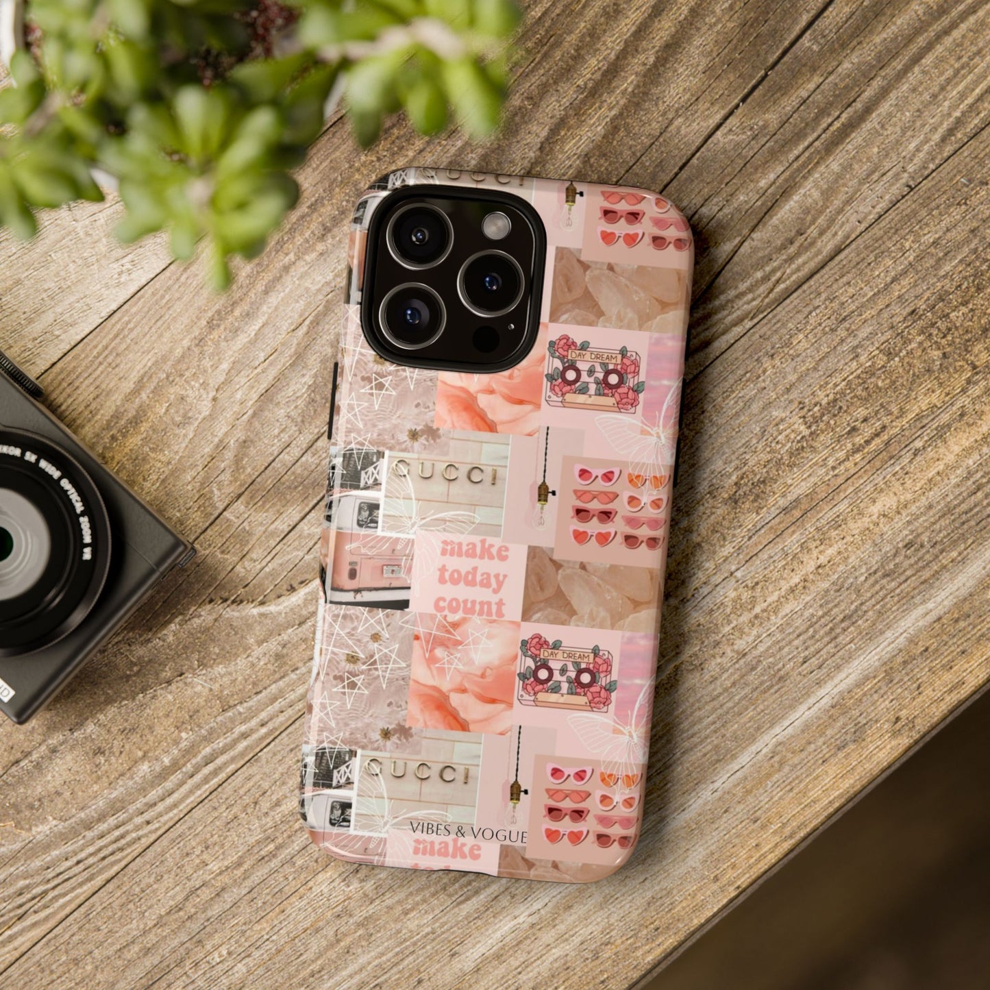 Stylish Phone Case for Trendsetters, Customizable Smartphone Cover, Vibes & Vogue Design, Floral Aesthetic Gift, Unique Tech Accessory