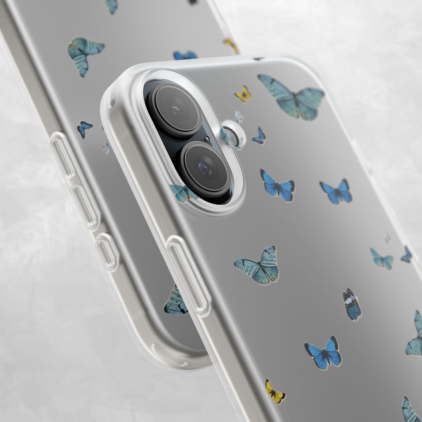 Butterfly Vibes Phone Case, Flexible Phone Cover, Elegant Phone Accessory, Gift for Nature Lovers, Spring Decor, Eco-Friendly Case