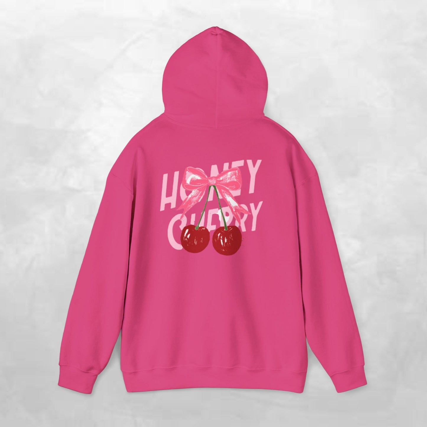 Cherry Bow Unisex Hoodie - Sweet, Cozy Style for Spring, Casual Wear, Gift for Birthdays, Summer Fun, Festival Fashion