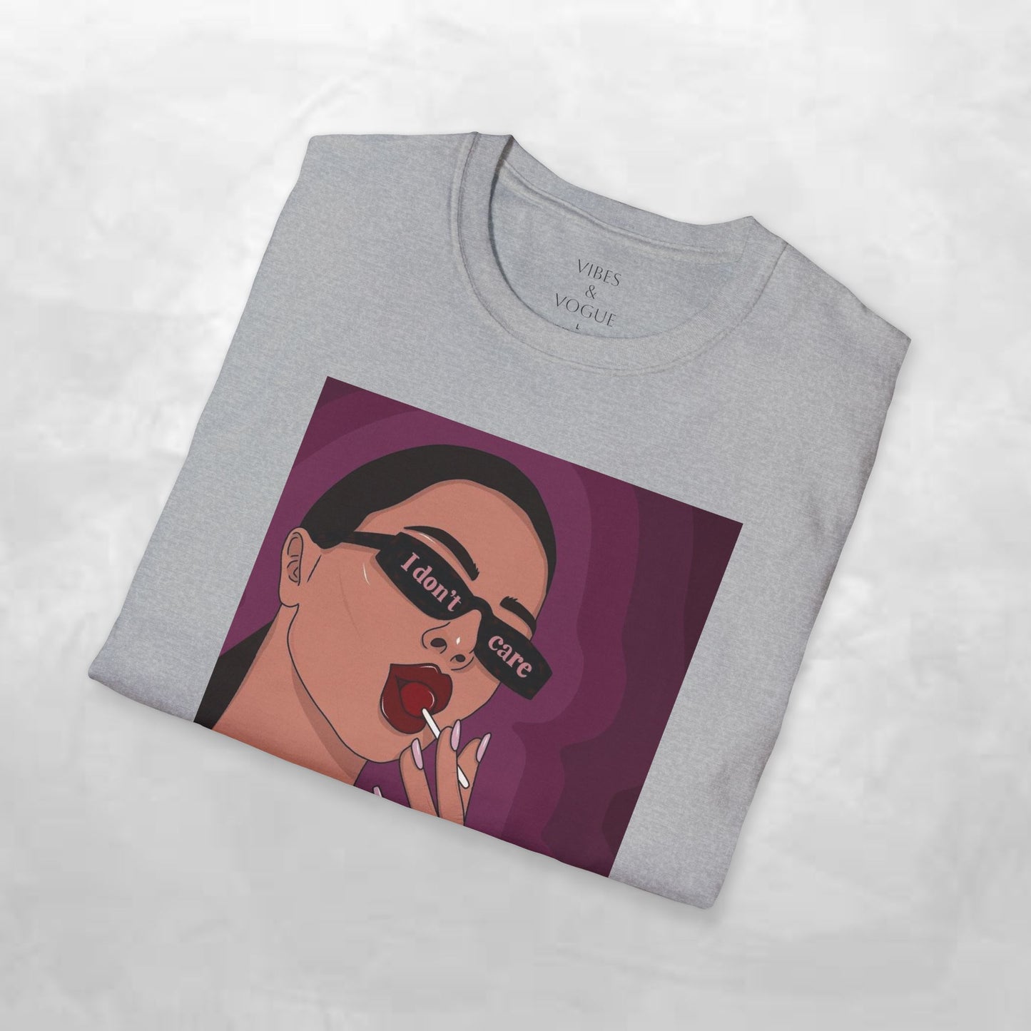 I Don't Care Graphic Unisex Softstyle T-Shirt – Casual Chic for Everyday Wear