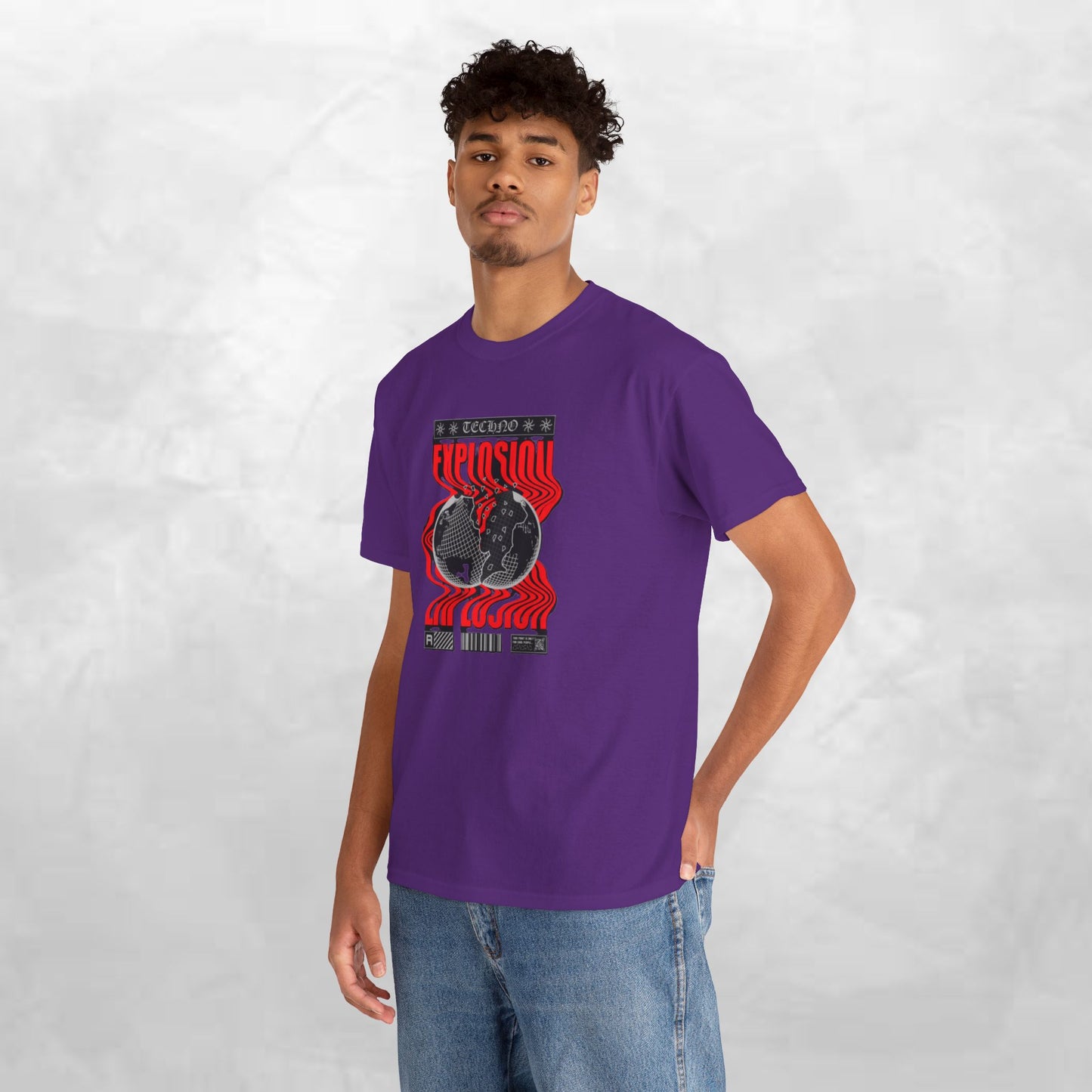 Graphic Tee for Music Lovers, Retro Explosion Design, Unisex Cotton Shirt, Perfect for Festivals, Concerts, Gift Idea