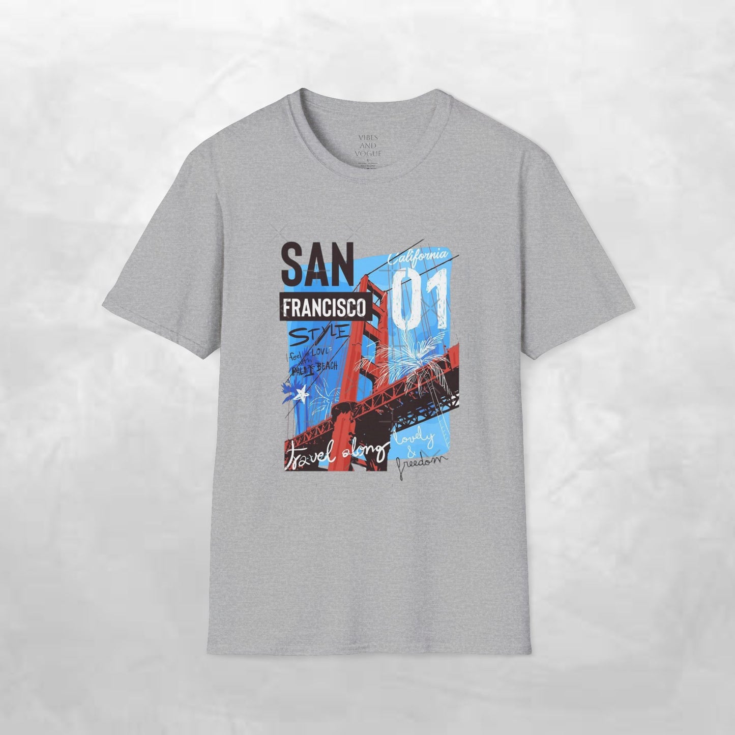 San Francisco Golden Gate Bridge Graphic T-Shirt — City Travel Tee