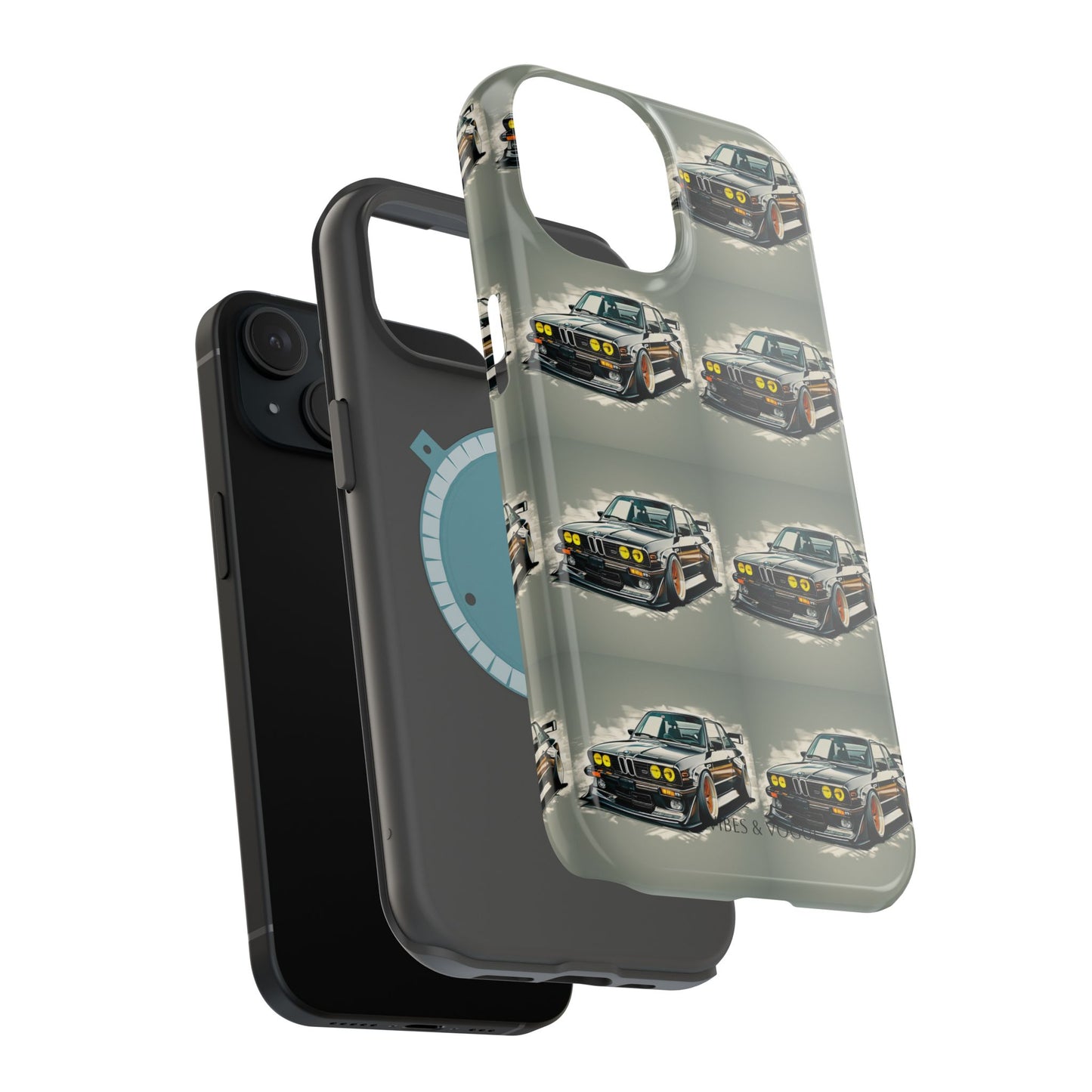 Stylish Car-Themed Magnetic Tough Cases - Perfect for Auto Enthusiasts