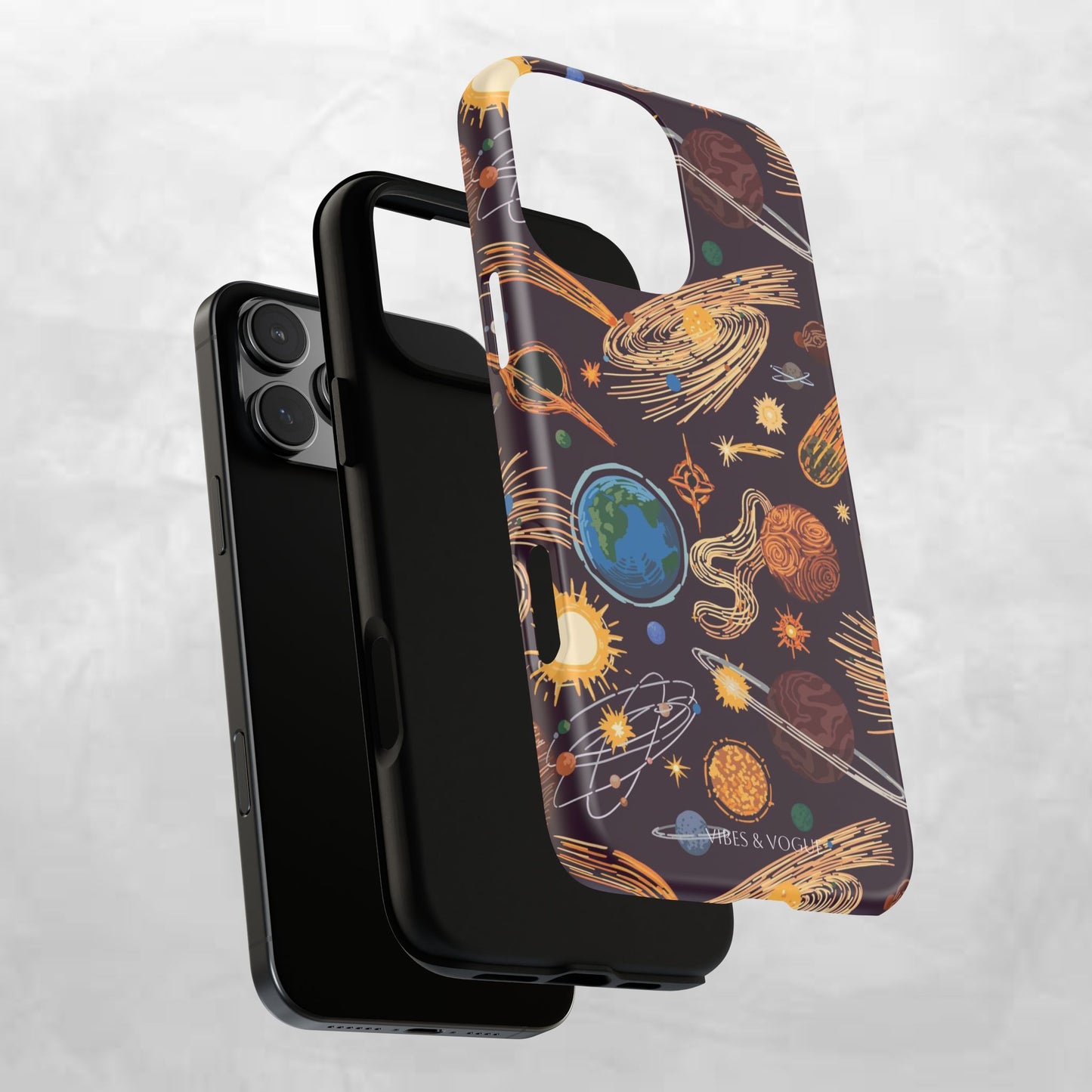 Space-Themed Phone Case - Cosmic Galaxy Design, Durable Protective Cover, Unique Gift, Celestial Lover's Accessory