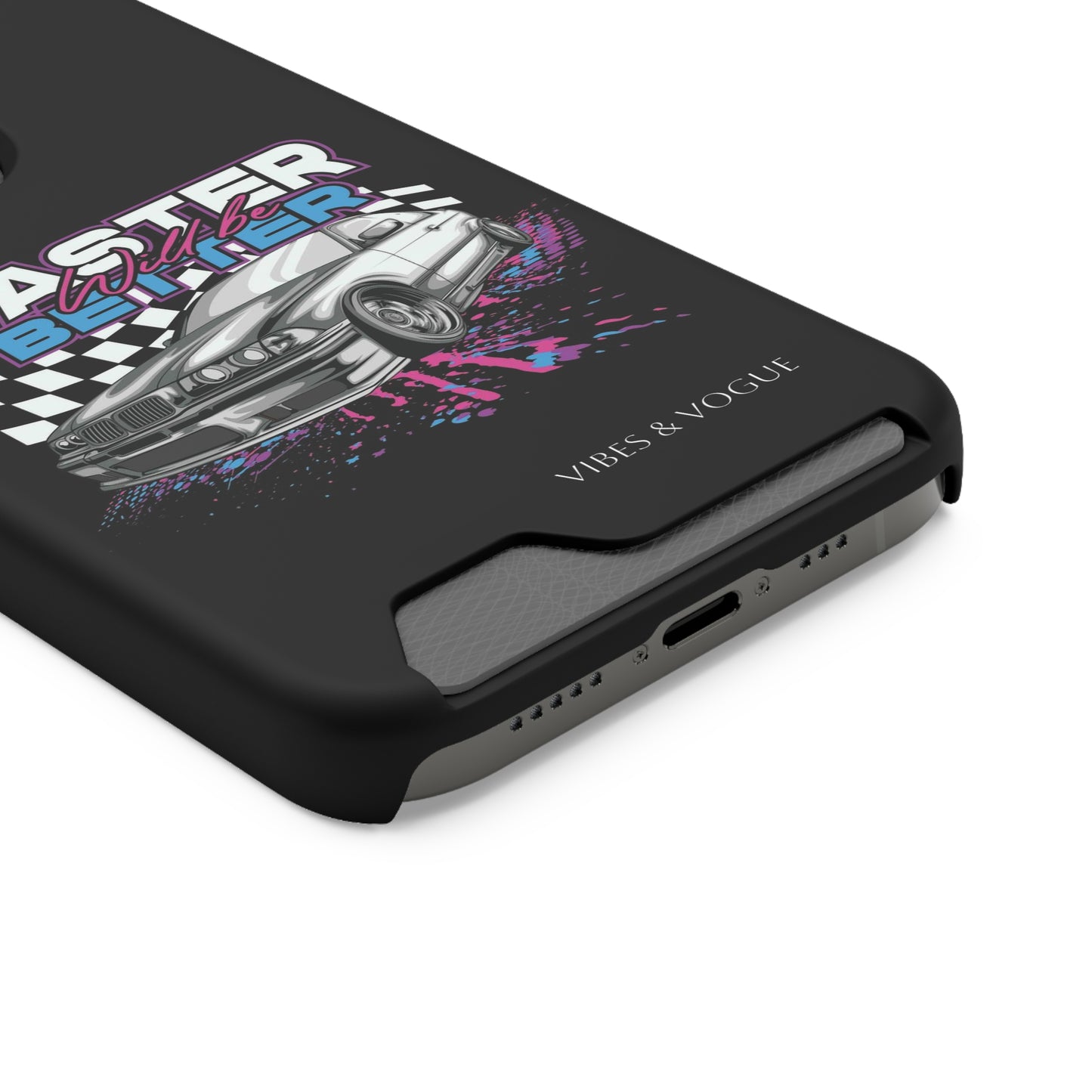 Racer Phone Case with Card Holder - Fast & Furious Motif