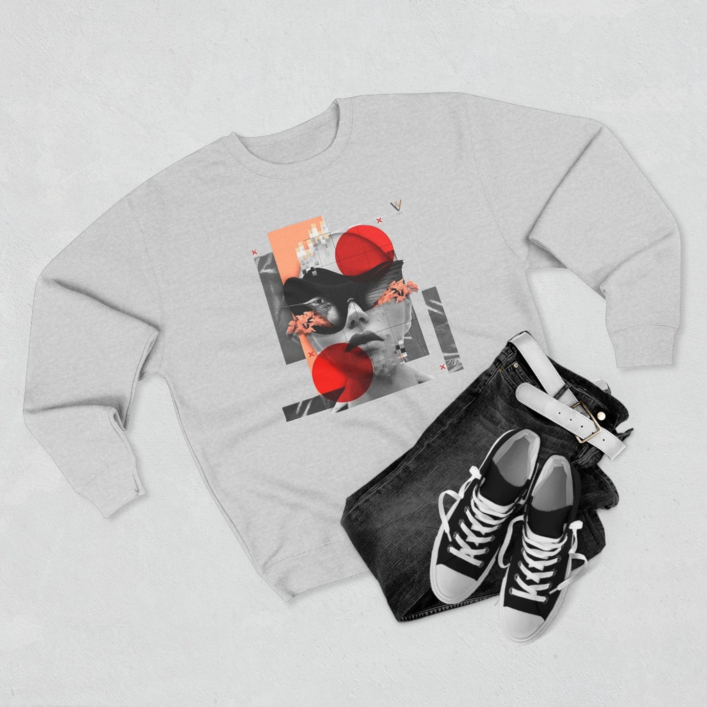 Minimalist Unisex Crewneck Sweatshirt – Cozy Casual Layering for Everyday Style