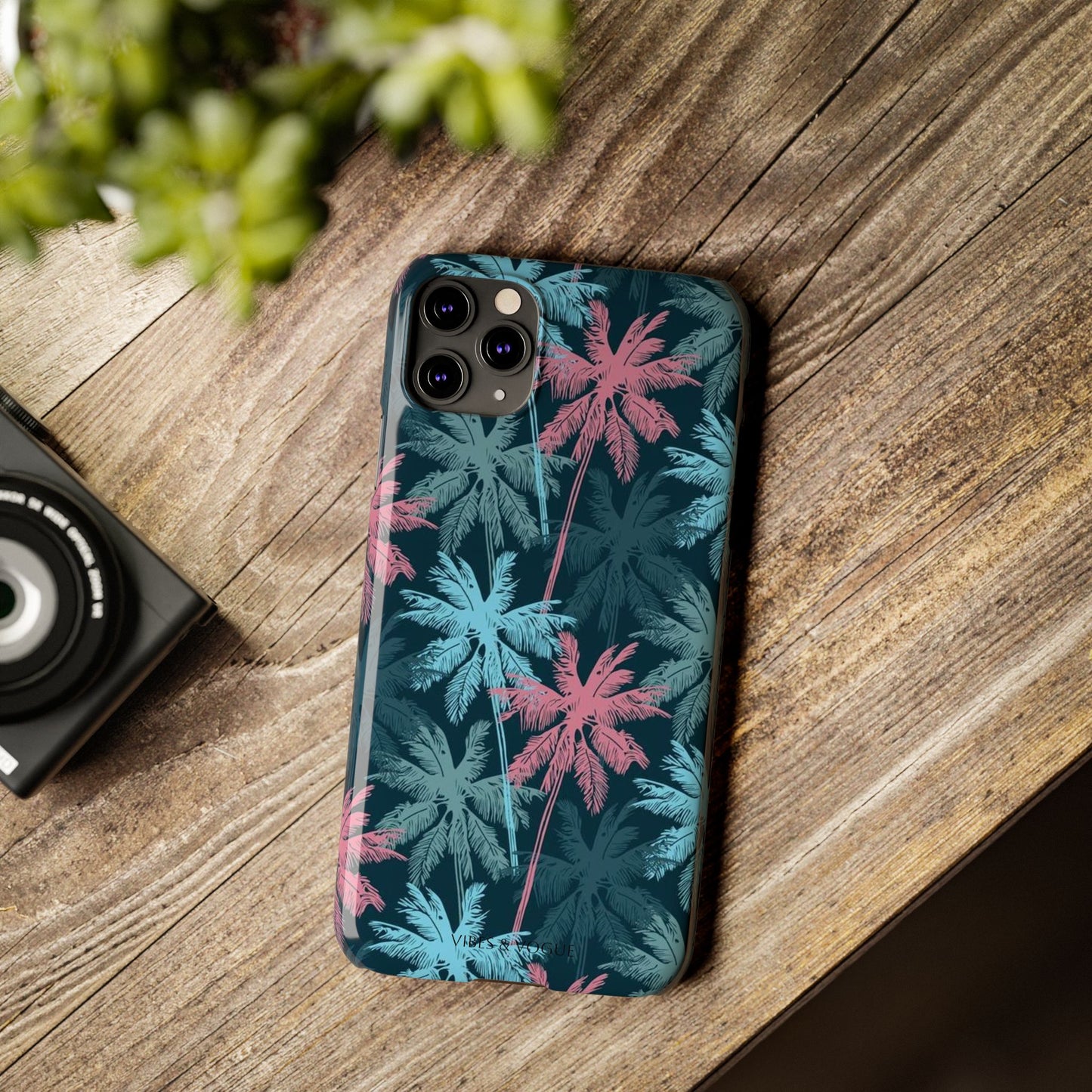 Tropical Vibes Slim Phone Case - Summer Botanical Design