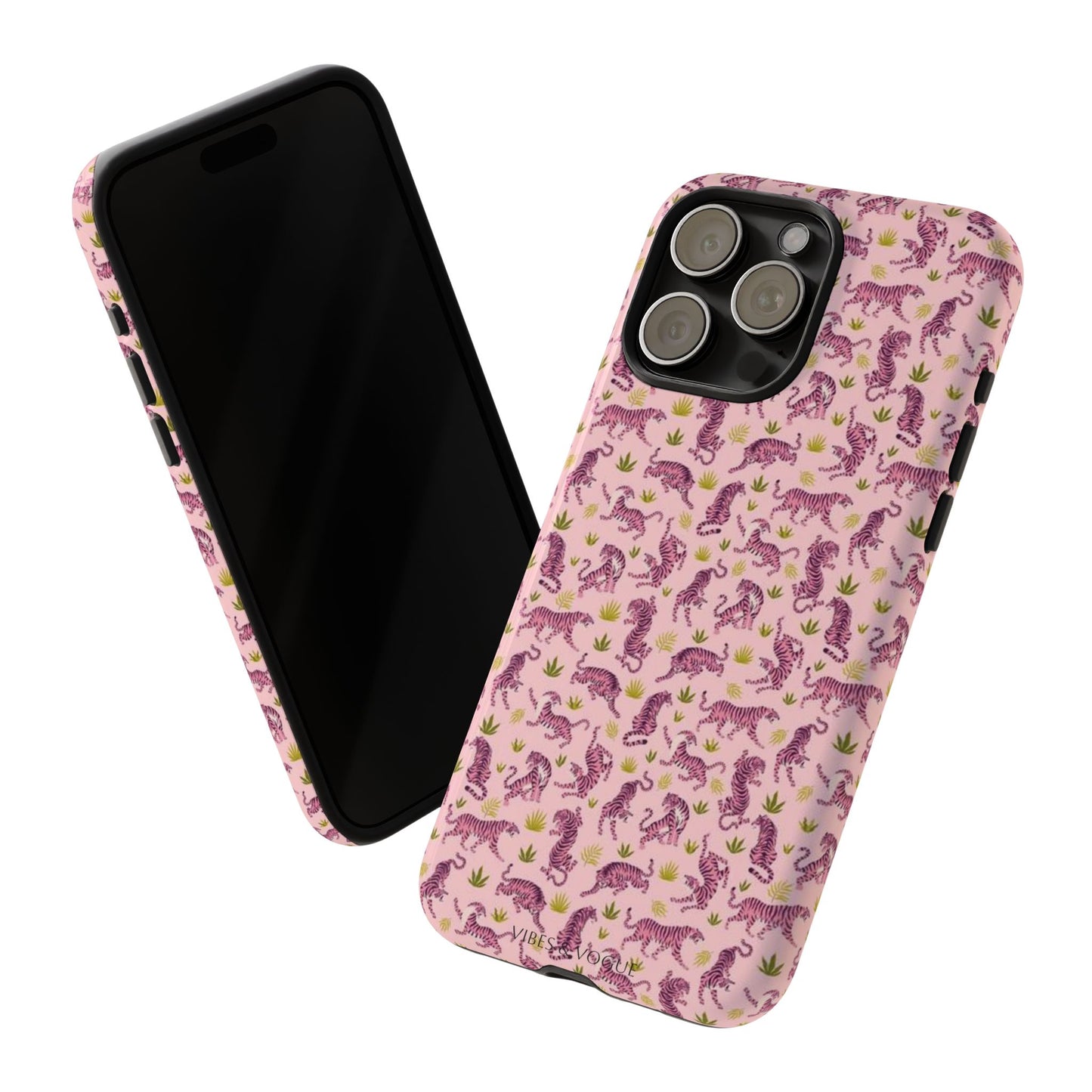 Pink Tiger Pattern Phone Case - Tough Cases