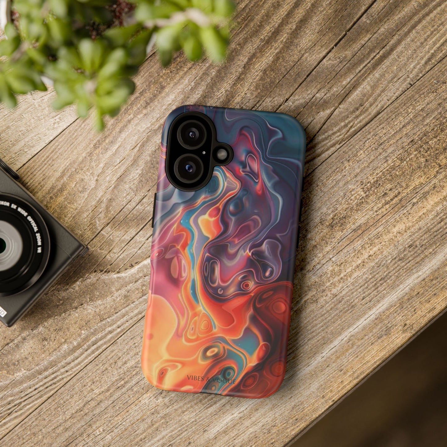 Colorful Phone Case, Abstract Print Cover, Tough Cases for Protection, Gift for Her, Modern Design, Trendy Mobile Accessory