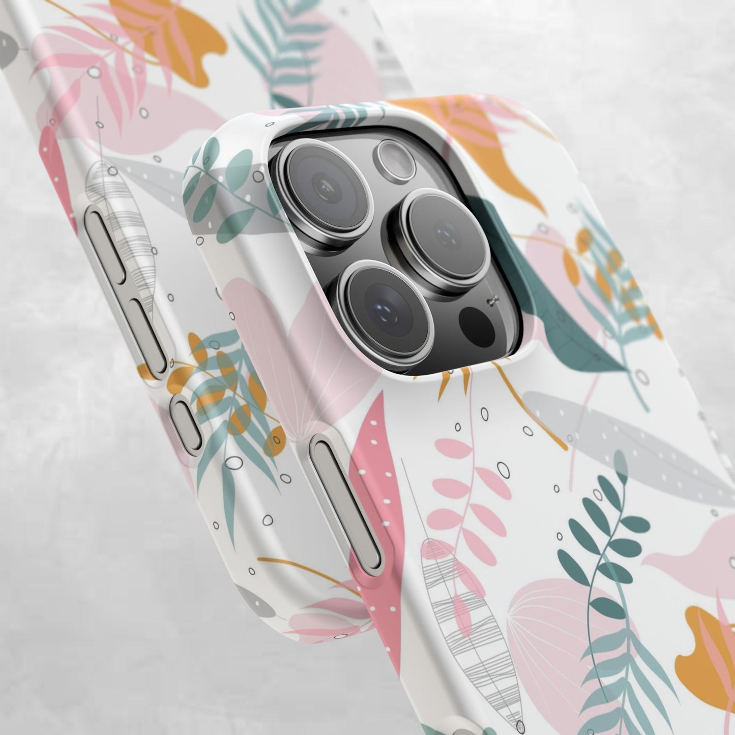 Floral Snap Case - Stylish Phone Protector with Botanical Design