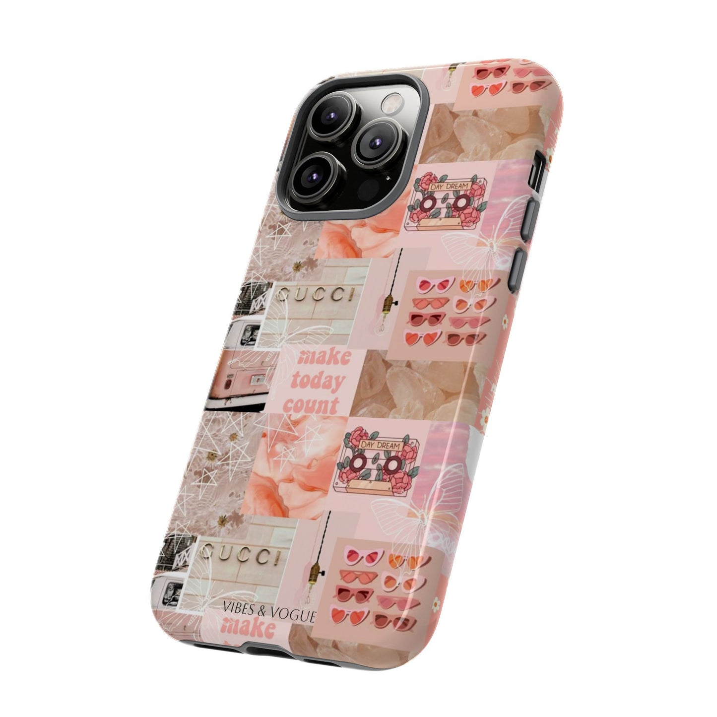 Stylish Phone Case for Trendsetters, Customizable Smartphone Cover, Vibes & Vogue Design, Floral Aesthetic Gift, Unique Tech Accessory