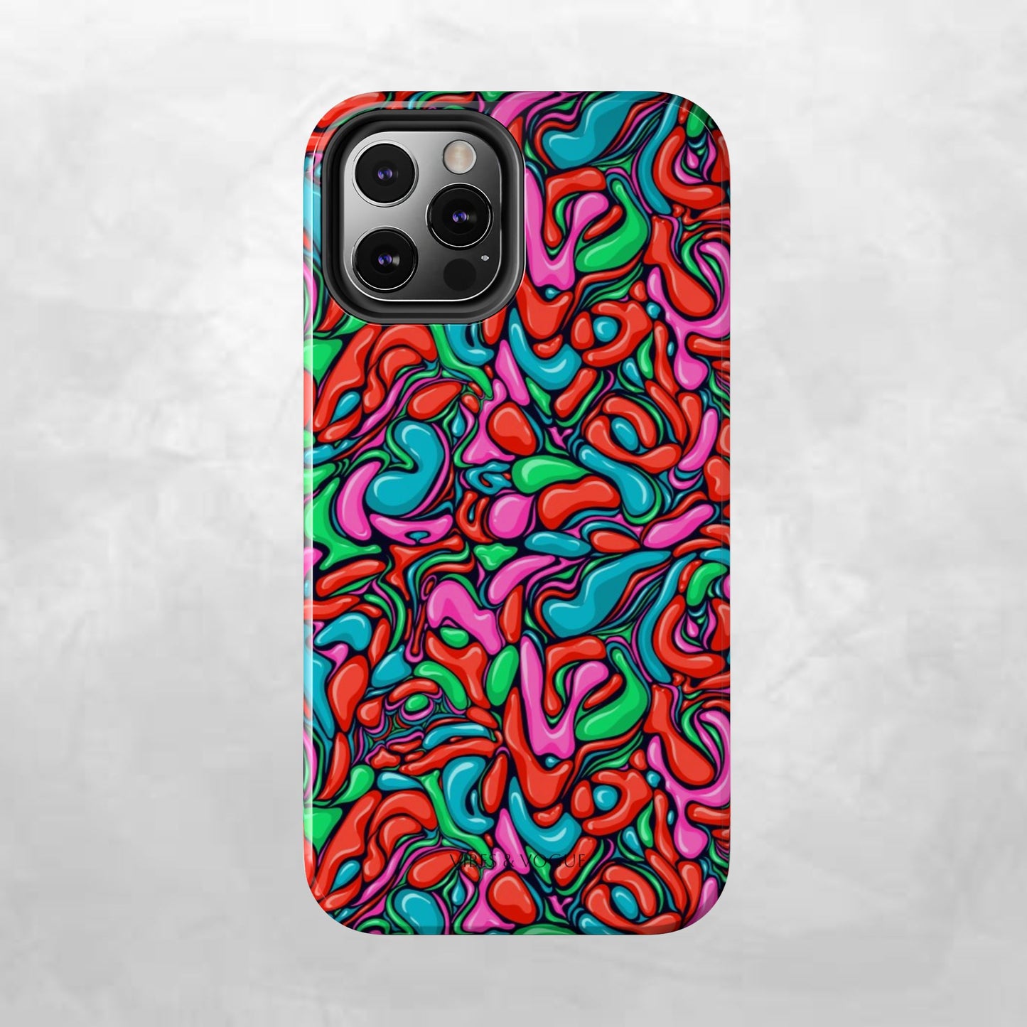 Vibrant Tough Phone Cases - Colorful Abstract Designs for Teens & Adults, Perfect Gift for Birthdays, Holidays, & Everyday Use