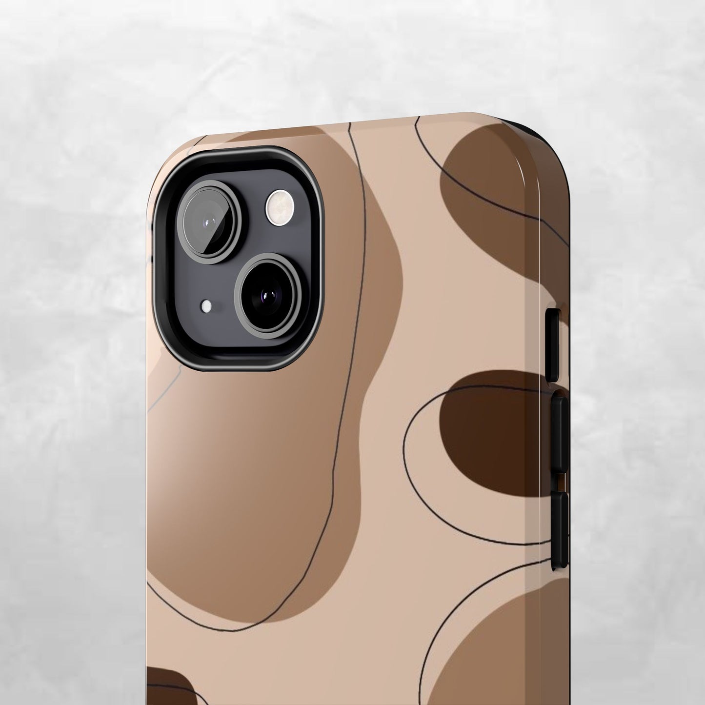 Abstract Brown Cowhide Tough Phone Case