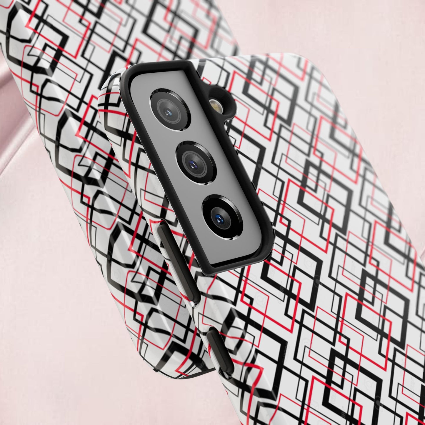 Stylish Geometric Tough Phone Case - Modern Design for Trendsetters