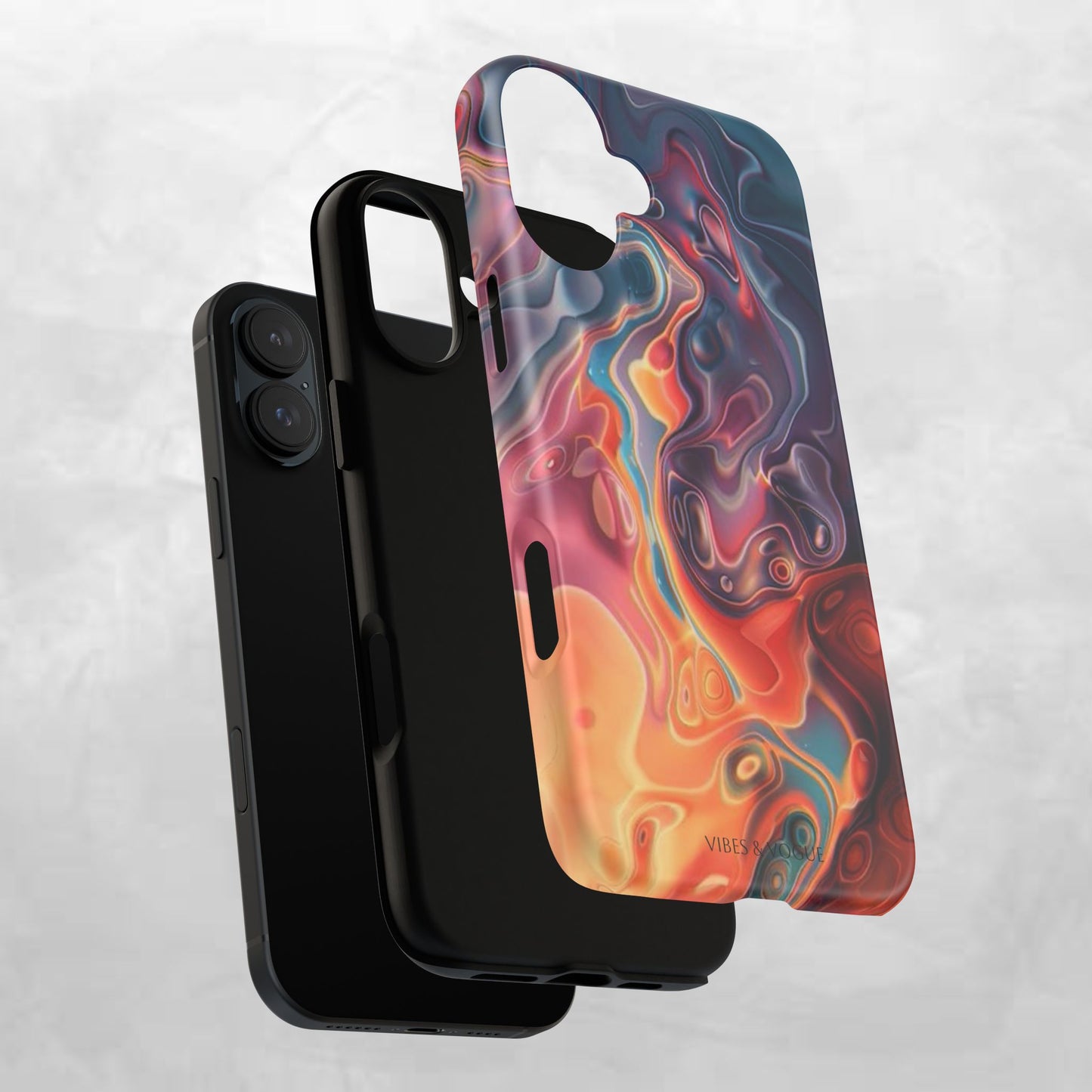 Colorful Phone Case, Abstract Print Cover, Tough Cases for Protection, Gift for Her, Modern Design, Trendy Mobile Accessory