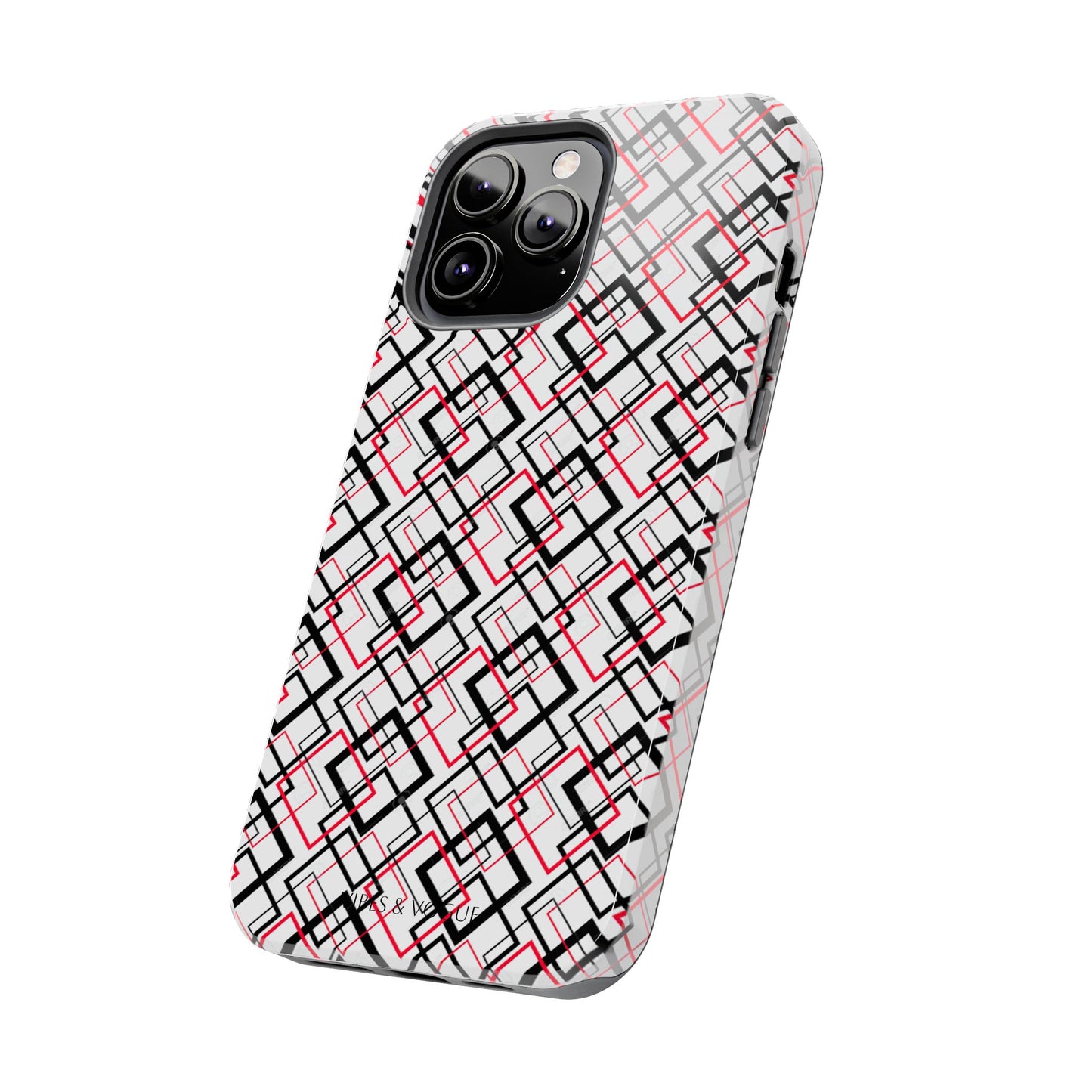 Stylish Geometric Tough Phone Case - Modern Design for Trendsetters