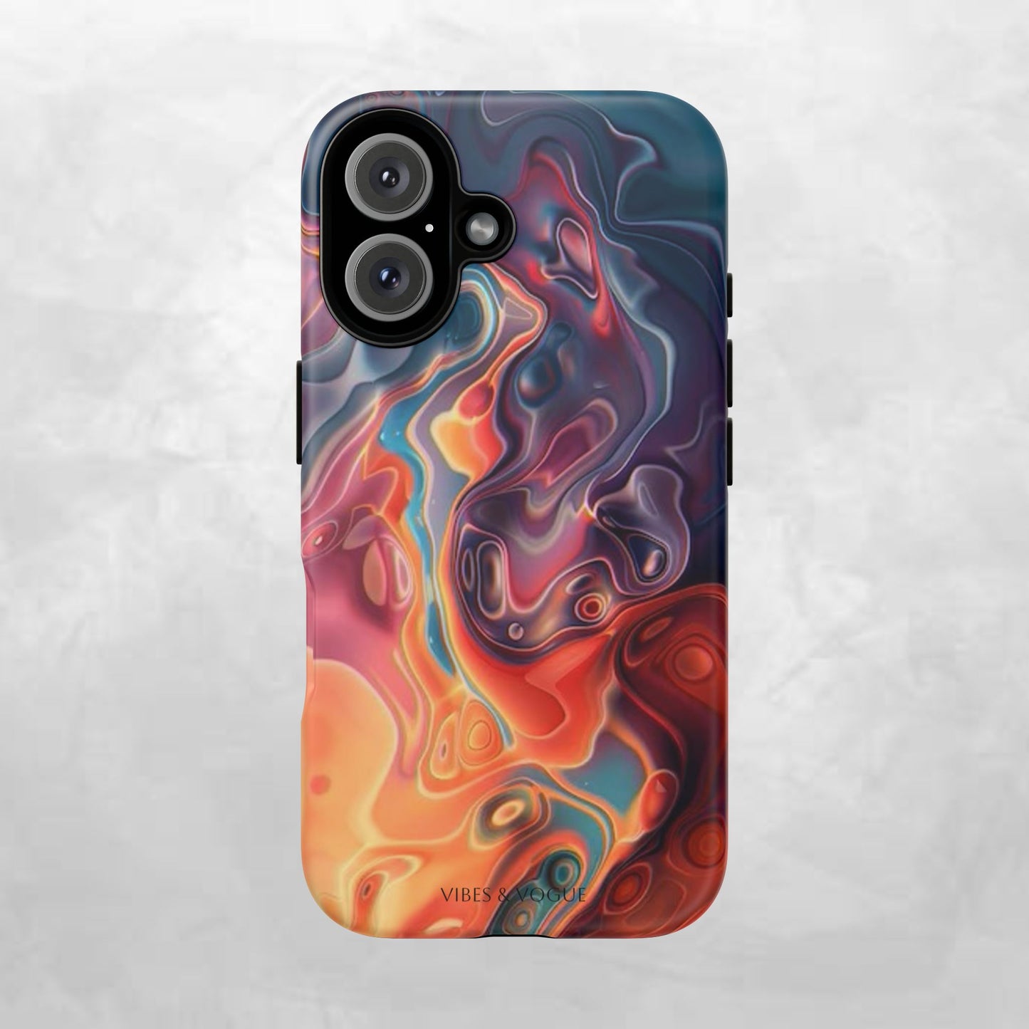 Colorful Phone Case, Abstract Print Cover, Tough Cases for Protection, Gift for Her, Modern Design, Trendy Mobile Accessory