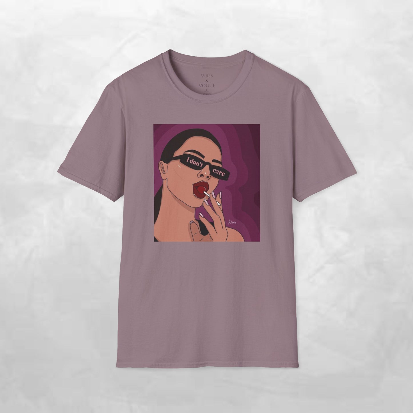 I Don't Care Graphic Unisex Softstyle T-Shirt – Casual Chic for Everyday Wear