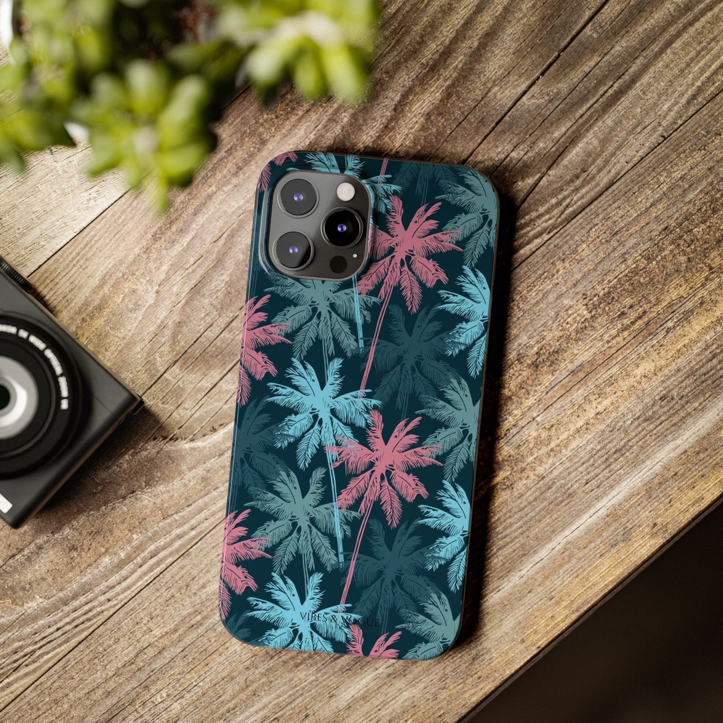 Tropical Vibes Slim Phone Case - Summer Botanical Design