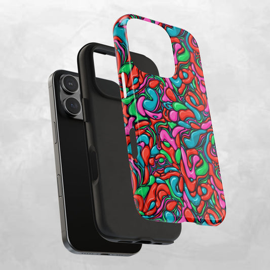 Vibrant Tough Phone Cases - Colorful Abstract Designs for Teens & Adults, Perfect Gift for Birthdays, Holidays, & Everyday Use