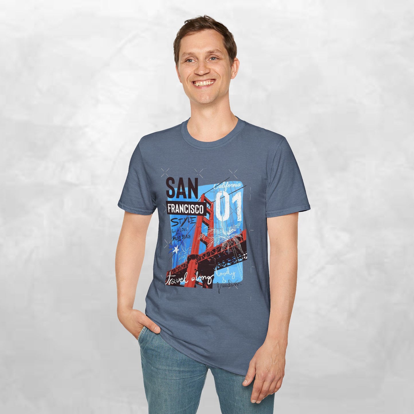 San Francisco Golden Gate Bridge Graphic T-Shirt — City Travel Tee