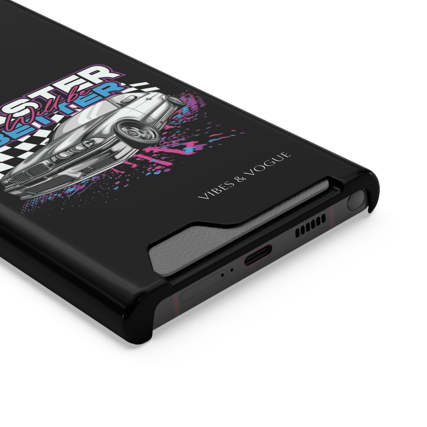 Racer Phone Case with Card Holder - Fast & Furious Motif