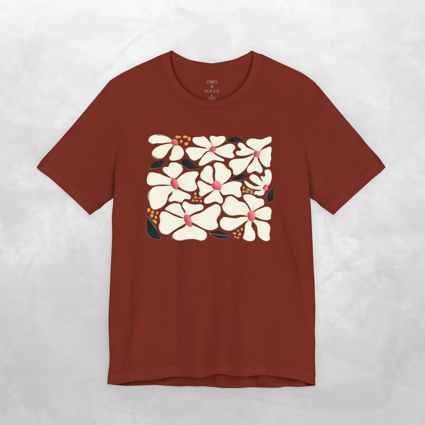 Vibrant Floral Unisex Tee, Casual Summer Shirt, Gift for Flower Lovers, Beachwear, Relaxed Fit, Everyday Comfort