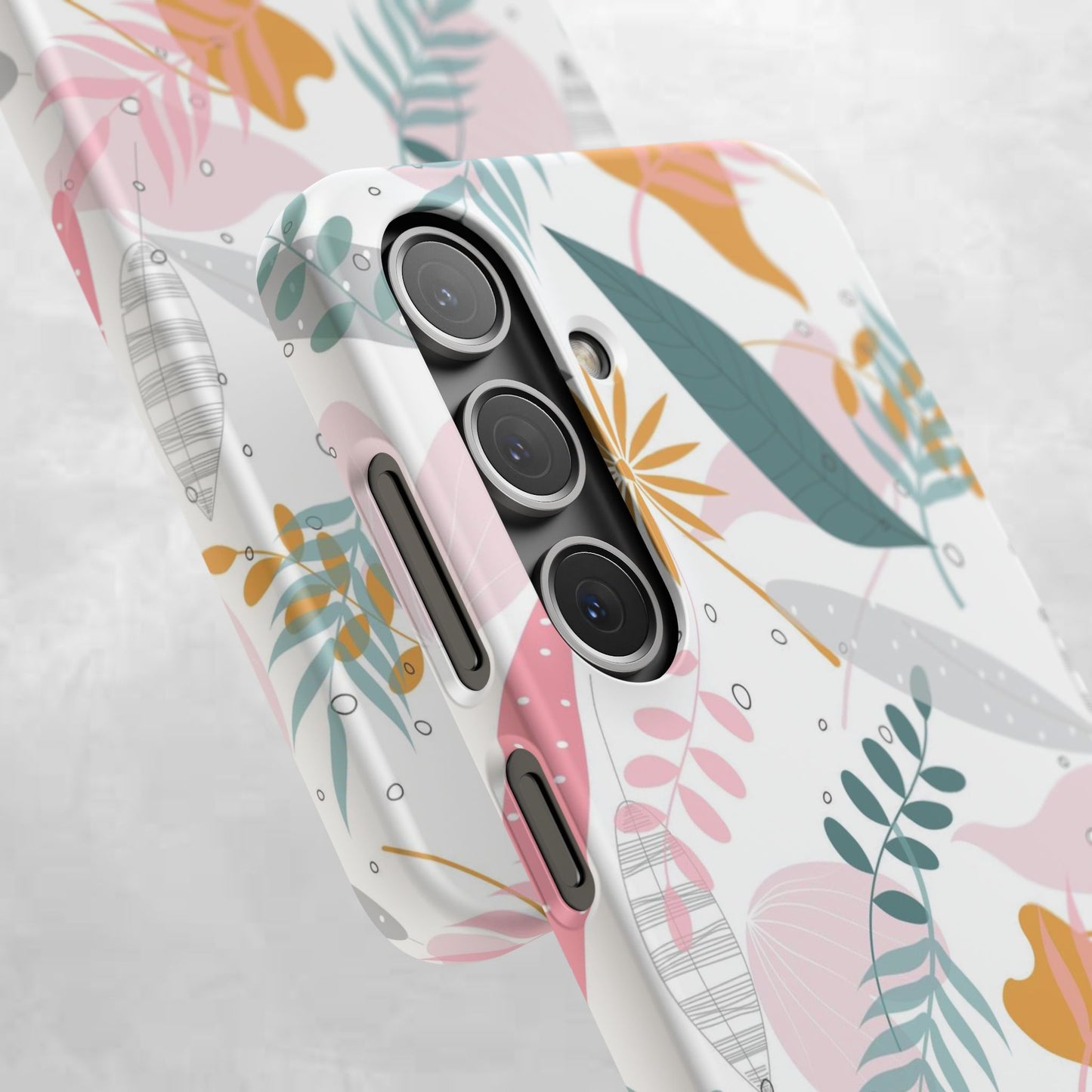 Floral Snap Case - Stylish Phone Protector with Botanical Design