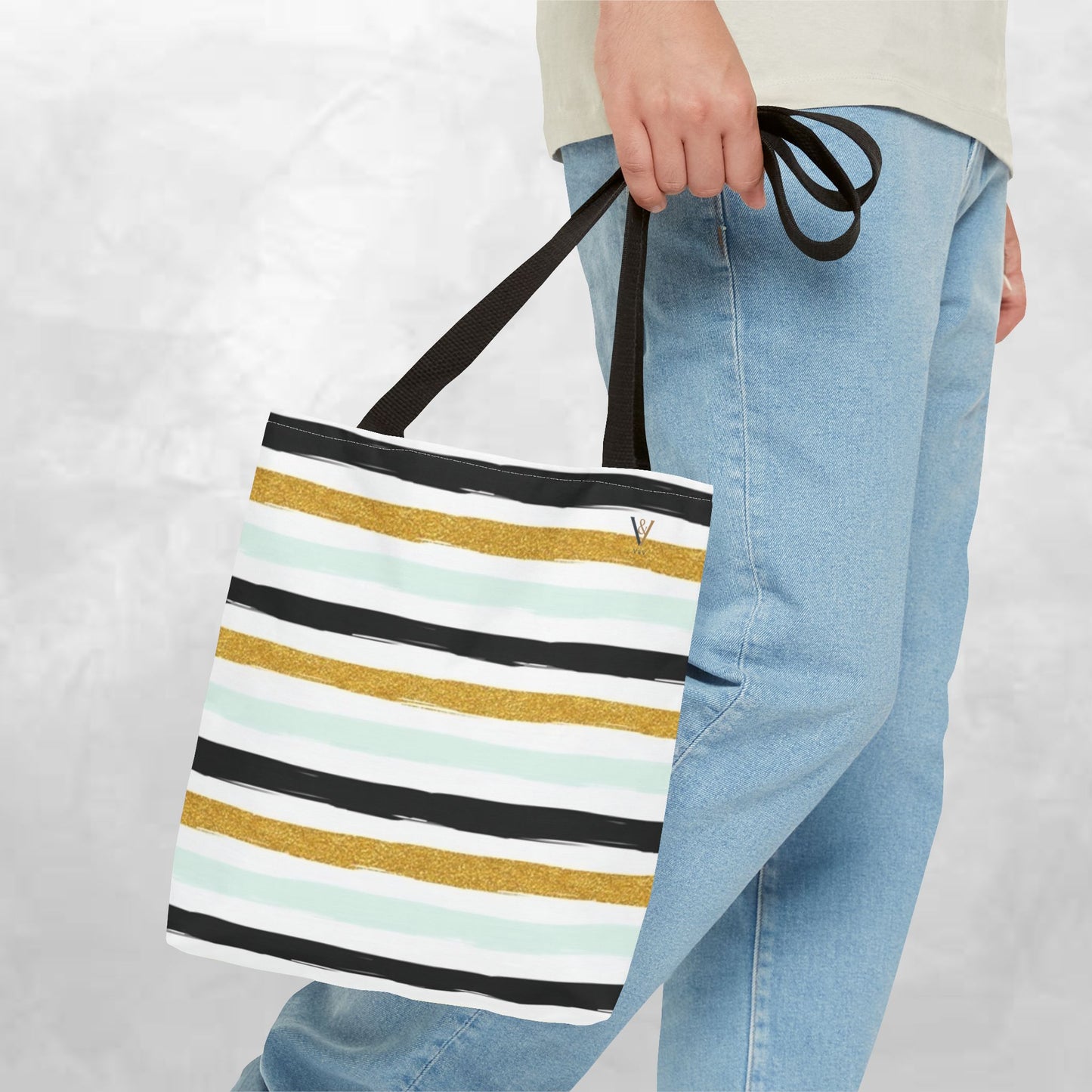 Chic Striped Tote Bag, Stylish Handbag, Casual Carryall, Everyday Shopper, Gift for Her, Beach Bag, Fashion Accessory