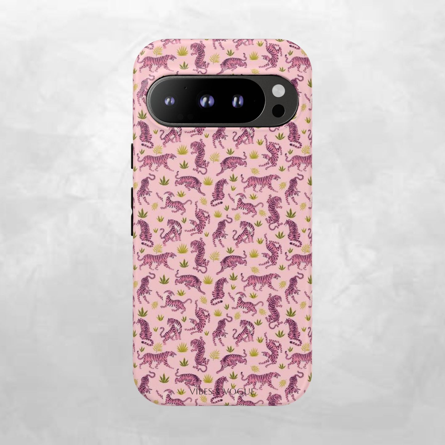 Pink Tiger Pattern Phone Case - Tough Cases