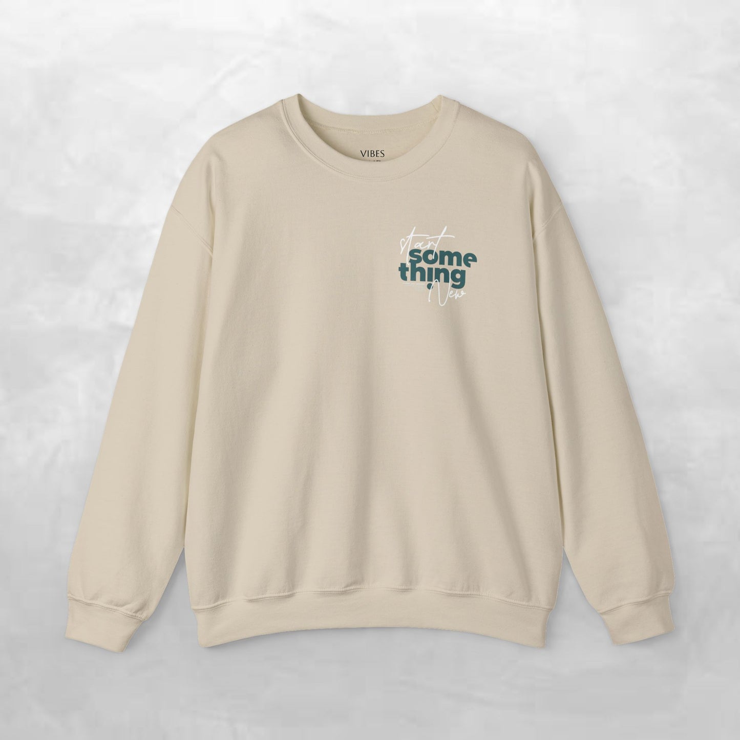 Minimal 'Do Something' Crewneck Sweatshirt