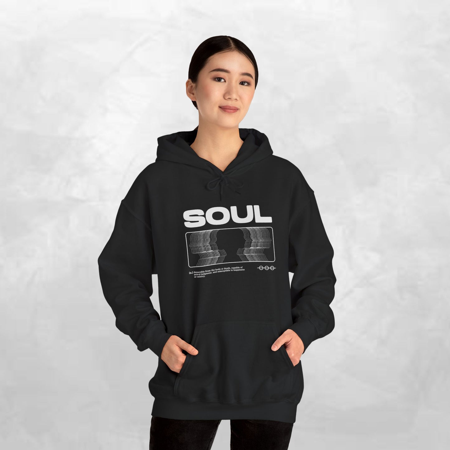 Soul Graphic Hoodie — Retro VHS Silhouette Streetwear