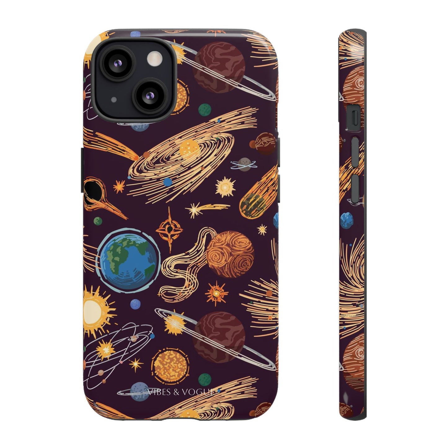 Space-Themed Phone Case - Cosmic Galaxy Design, Durable Protective Cover, Unique Gift, Celestial Lover's Accessory