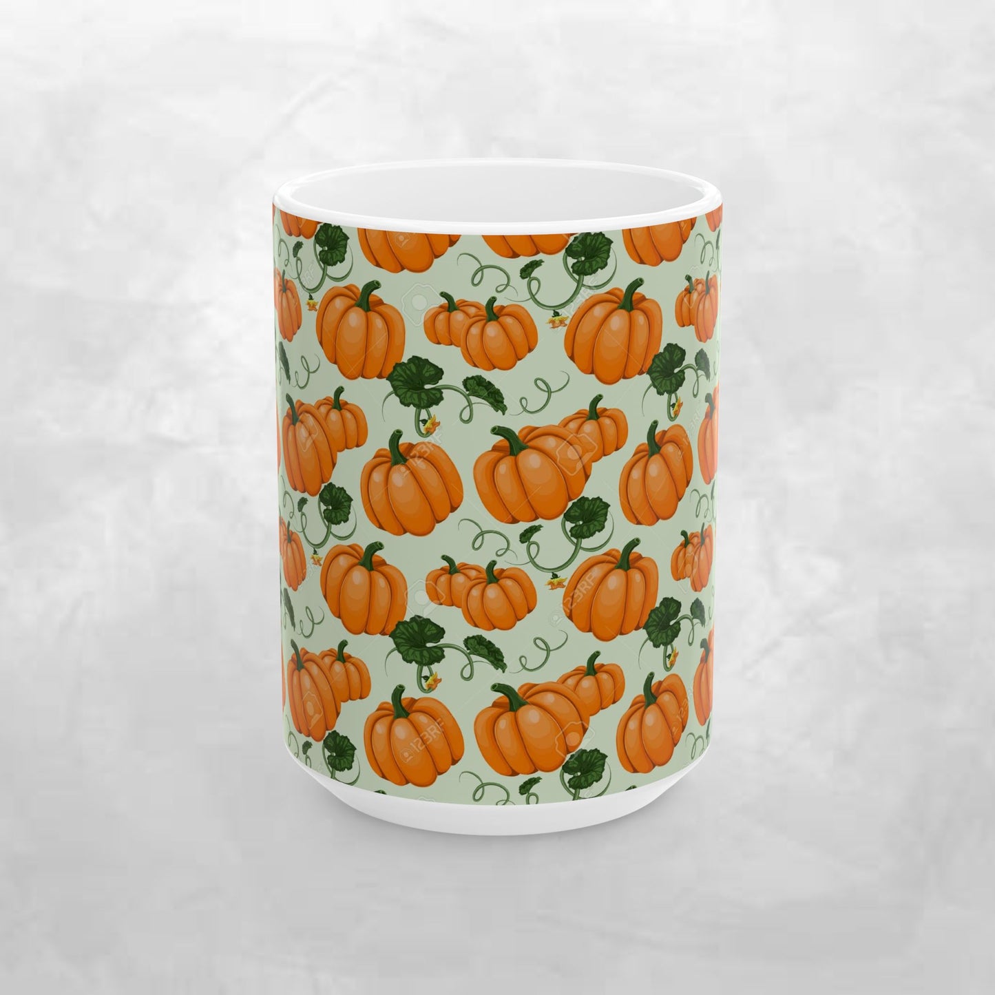 Festive Pumpkin Ceramic Mug (11oz, 15oz) - Perfect for Autumn and Halloween Celebrations