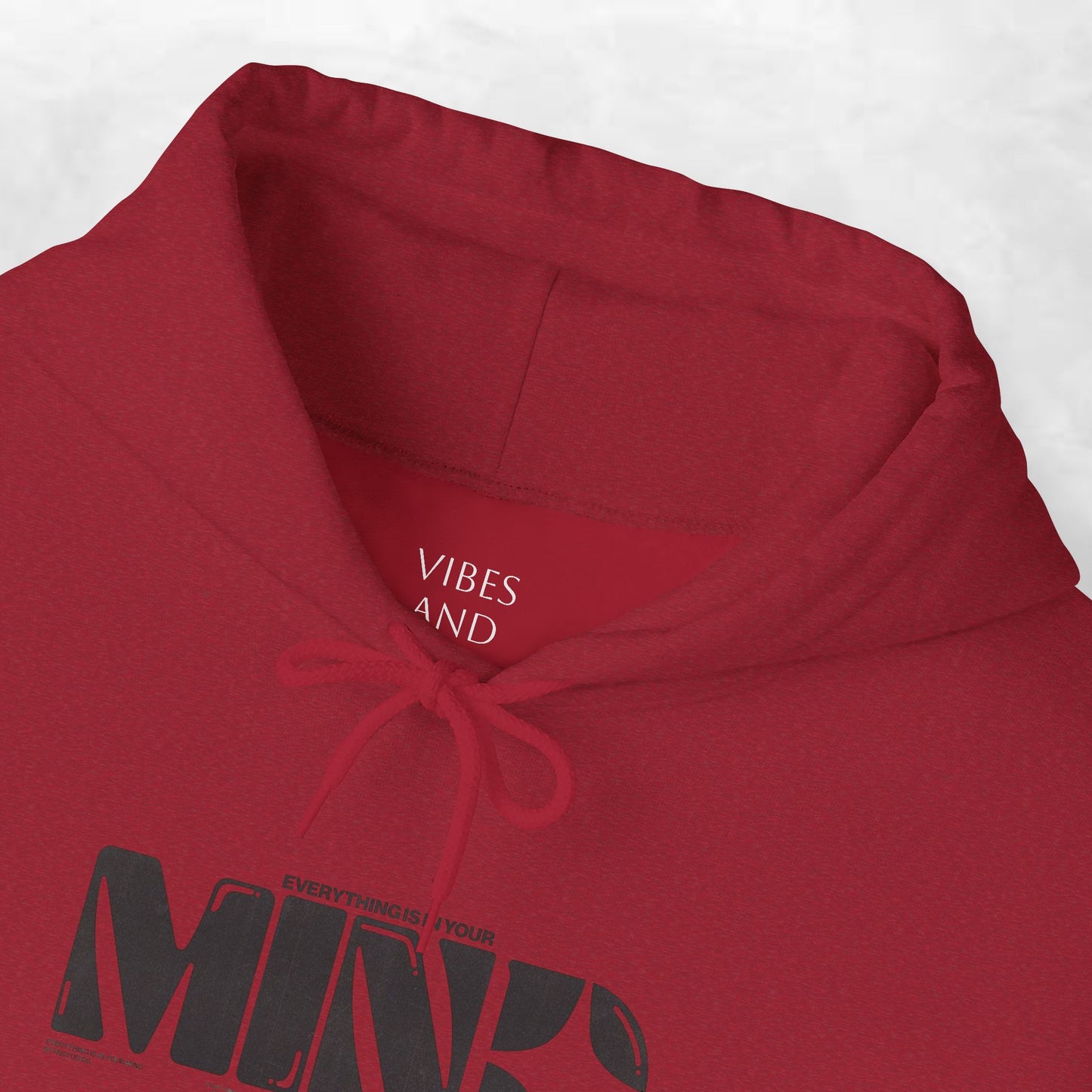 Mind Logo Hoodie — Minimalist Black Typography Pullover