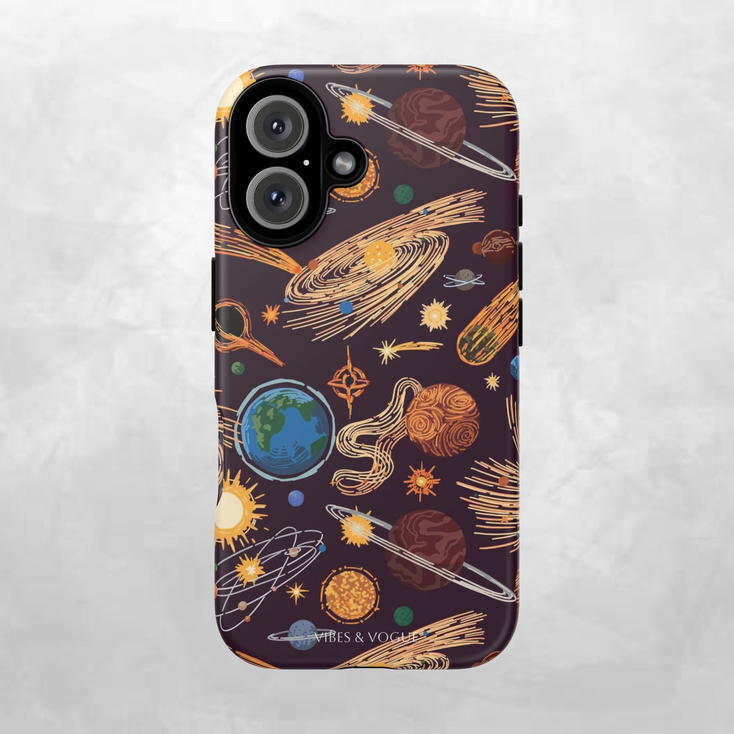Space-Themed Phone Case - Cosmic Galaxy Design, Durable Protective Cover, Unique Gift, Celestial Lover's Accessory