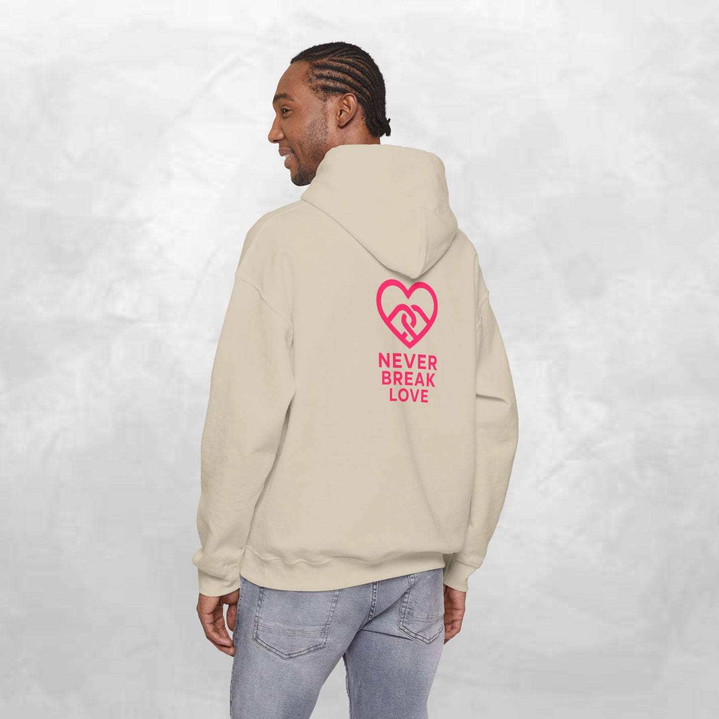 Never Break Love Hoodie, Unisex Sweatshirt, Cute Gift for Couples, Valentine’s