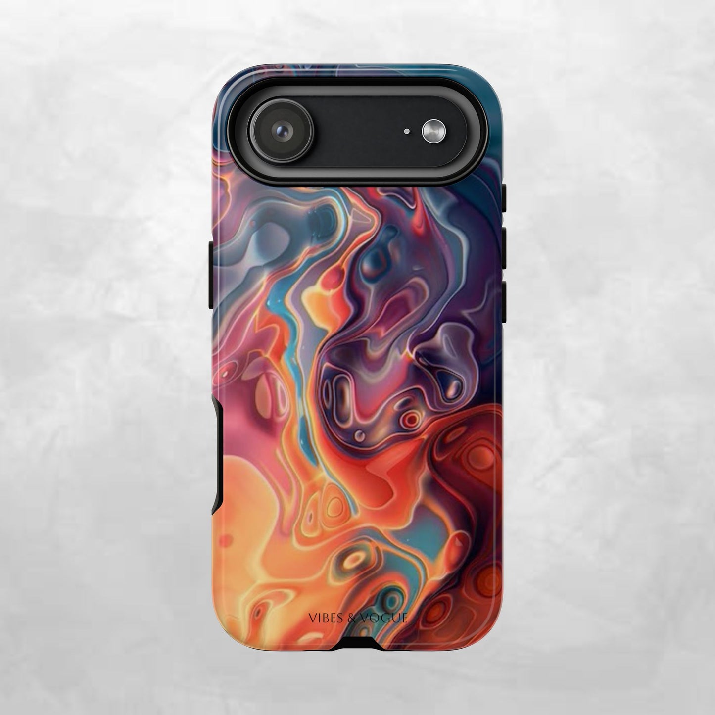 Colorful Phone Case, Abstract Print Cover, Tough Cases for Protection, Gift for Her, Modern Design, Trendy Mobile Accessory