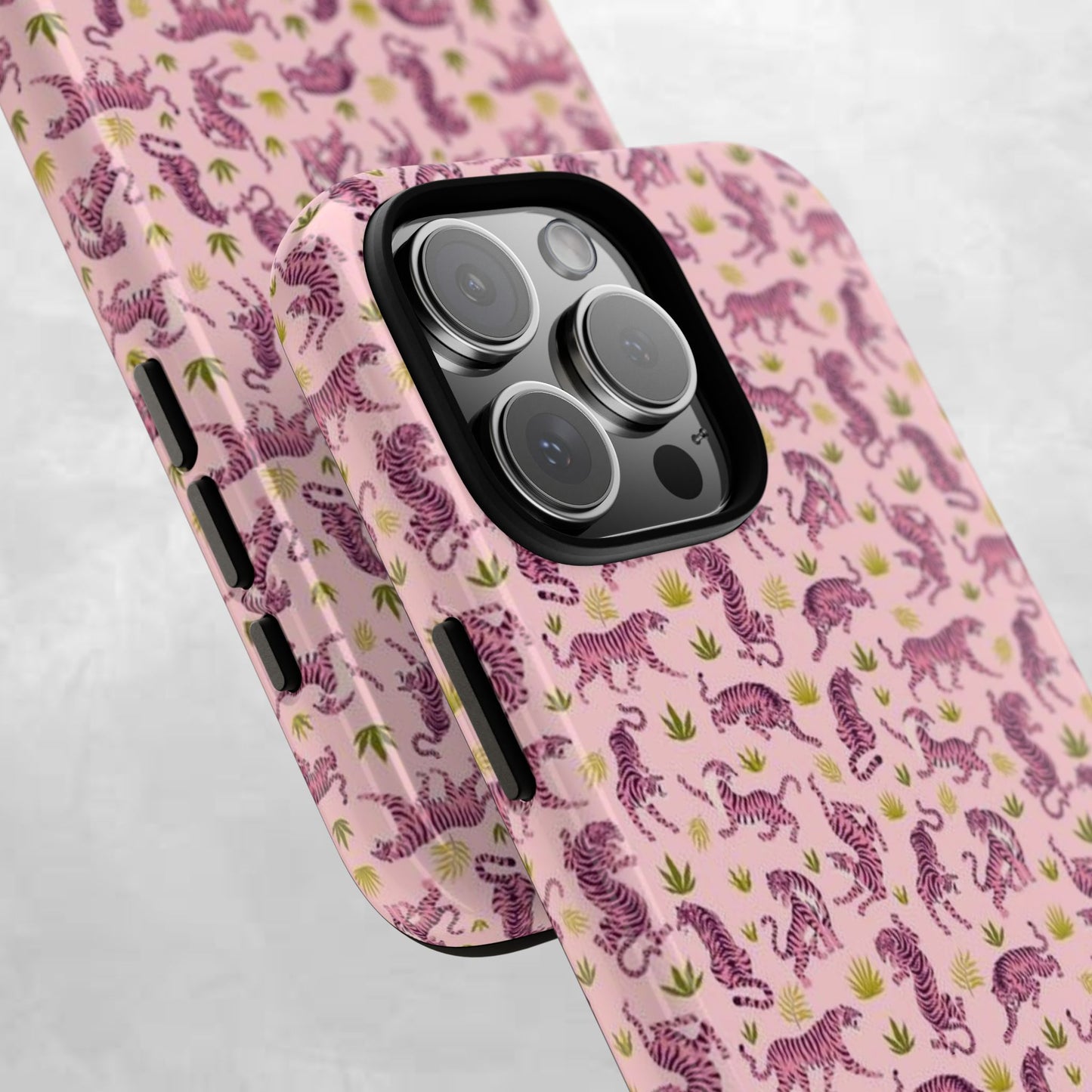 Pink Tiger Pattern Phone Case - Tough Cases