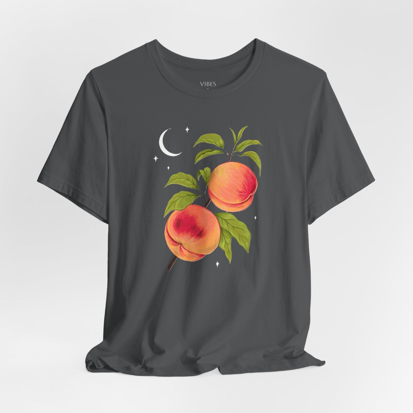 Peachy Summer Vibes Tee - Unisex Jersey Short Sleeve Shirt, Casual Wear, Gift for Her, Summer Fashion, Peach Design, Birthday Gift