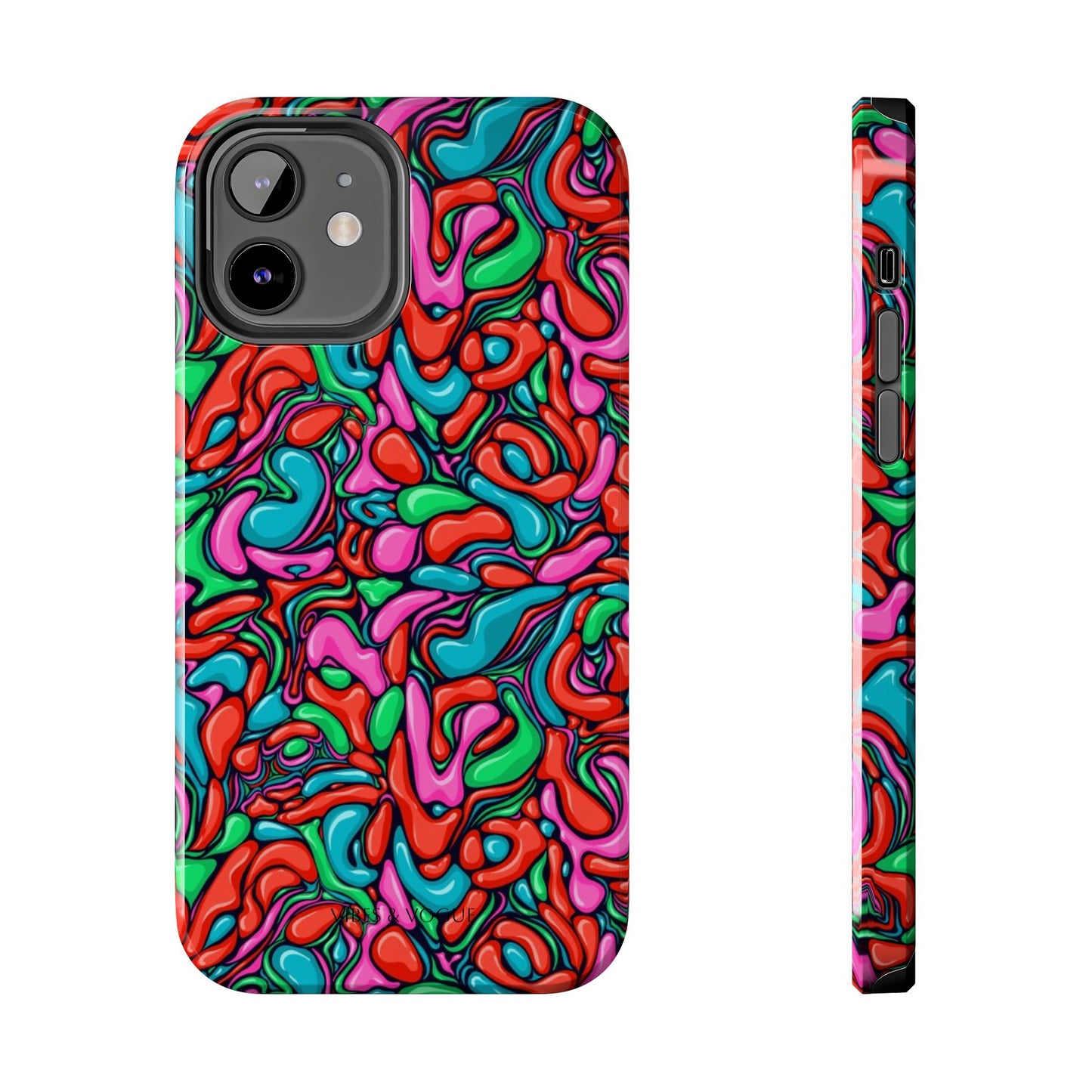 Vibrant Tough Phone Cases - Colorful Abstract Designs for Teens & Adults, Perfect Gift for Birthdays, Holidays, & Everyday Use