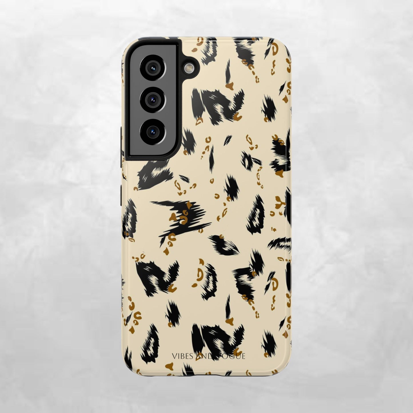 Leopard Splash Tough Phone Case — Protective Animal Print iPhone Cover