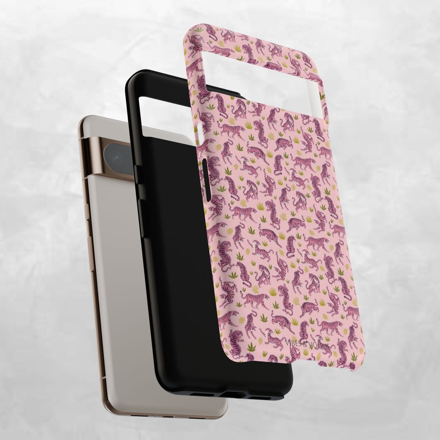 Pink Tiger Pattern Phone Case - Tough Cases