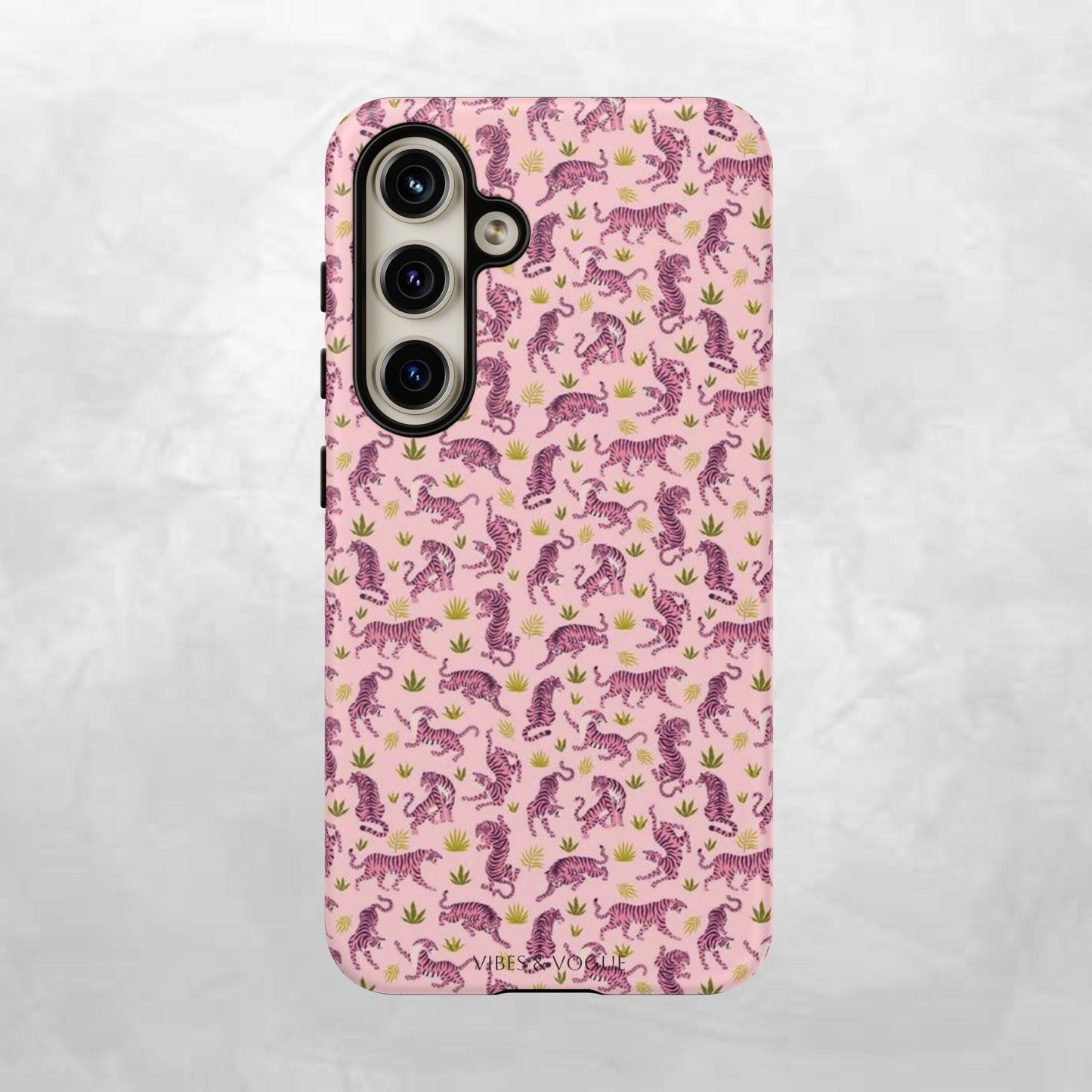 Pink Tiger Pattern Phone Case - Tough Cases
