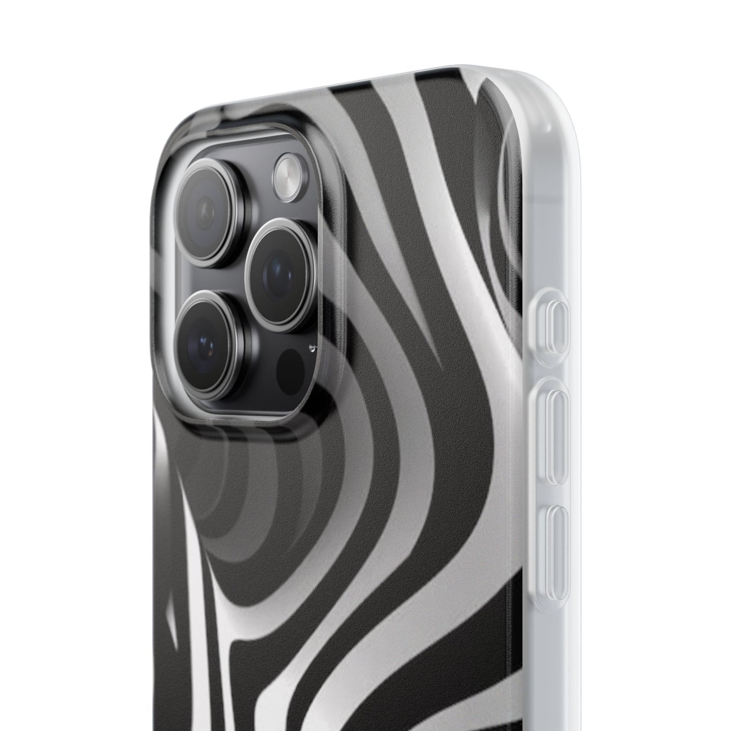 Stylish Phone Cases, Trendy Flexi Cases for iPhone, Black and White Art Case, Gifts for Him/Her, Phone Accessories, Unique Design