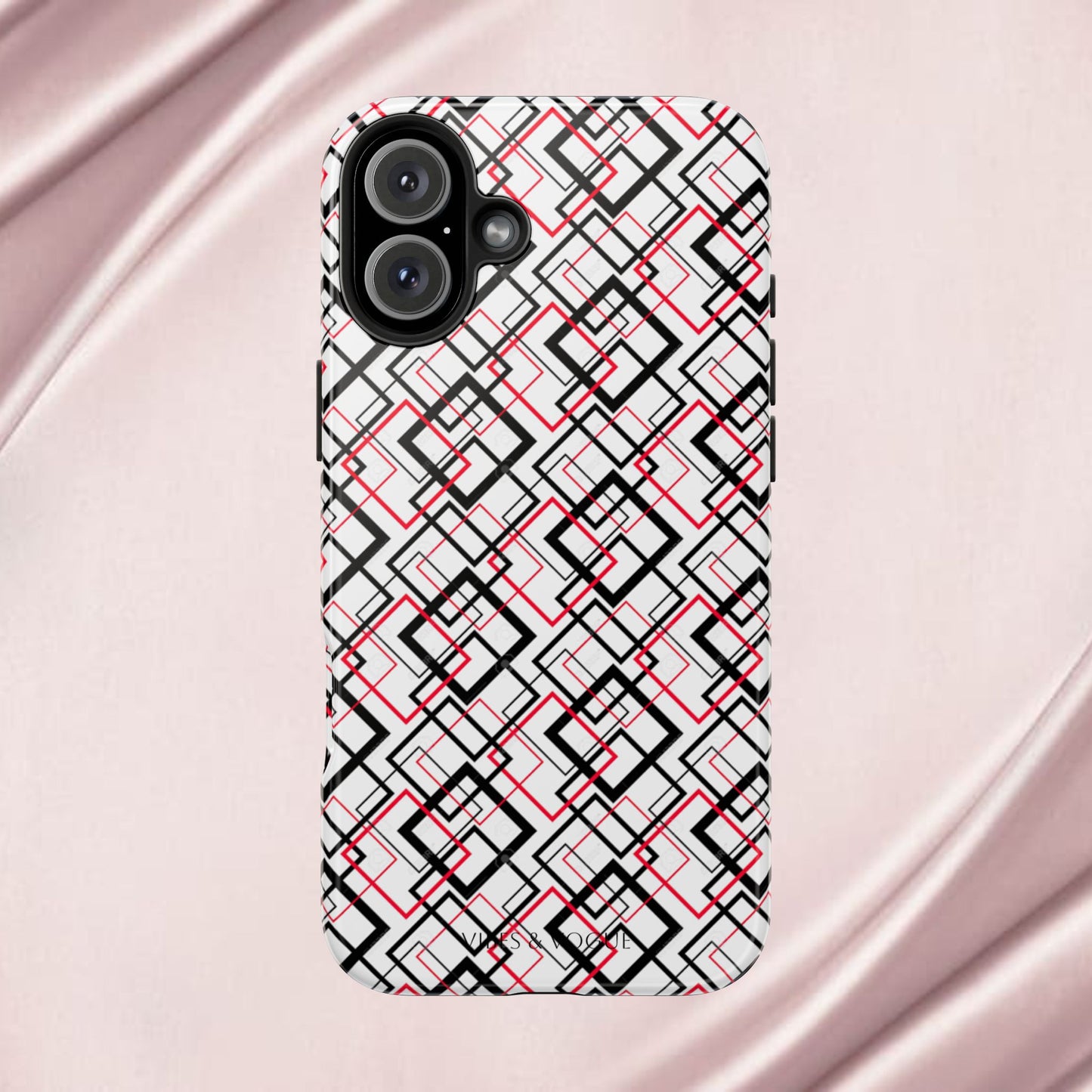 Stylish Geometric Tough Phone Case - Modern Design for Trendsetters