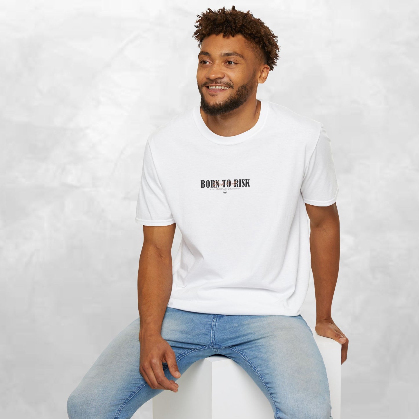 Born to Risk T-Shirt — Minimalist Motivational Graphic Tee