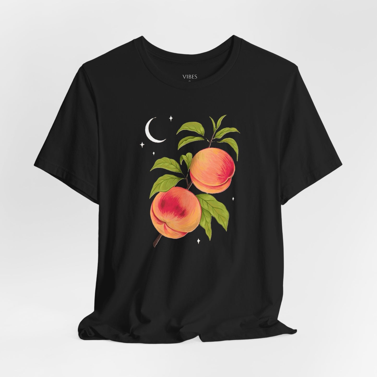 Peachy Summer Vibes Tee - Unisex Jersey Short Sleeve Shirt, Casual Wear, Gift for Her, Summer Fashion, Peach Design, Birthday Gift