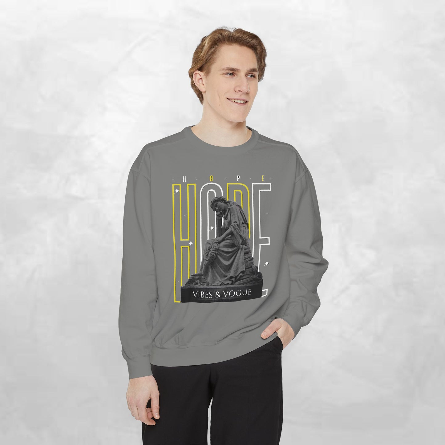 Hope Graphic Sweatshirt, Inspirational Apparel, Casual Unisex Sweater, Motivational Clothing, Gift for Her, Cozy Fashion