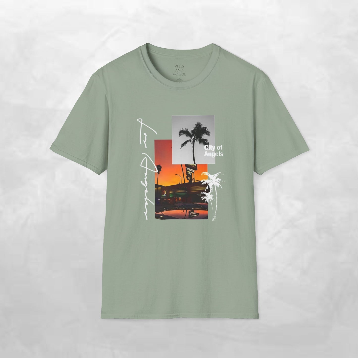 T-Shirt — Tropical Sunset Los Angeles Palm Tree Tee